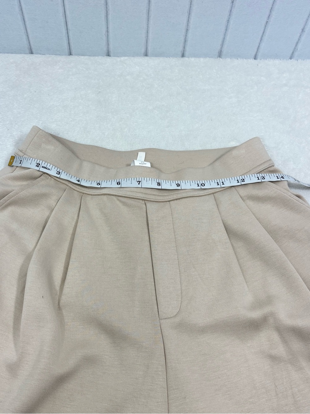 HALARA Wide Leg Cream High-Rise Pants size S - Picture 6 of 7